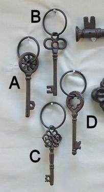 Item 601381 Single Key On Ring Wall Hanging