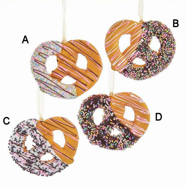 Item 101439 Pretzel With Drizzles/Sprinkles Ornament