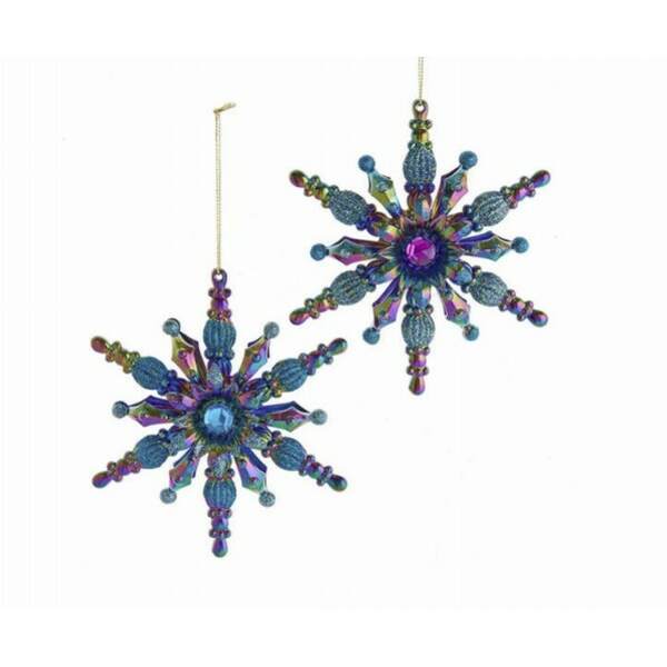 Item 104385 Peacock Snowflake Ornament