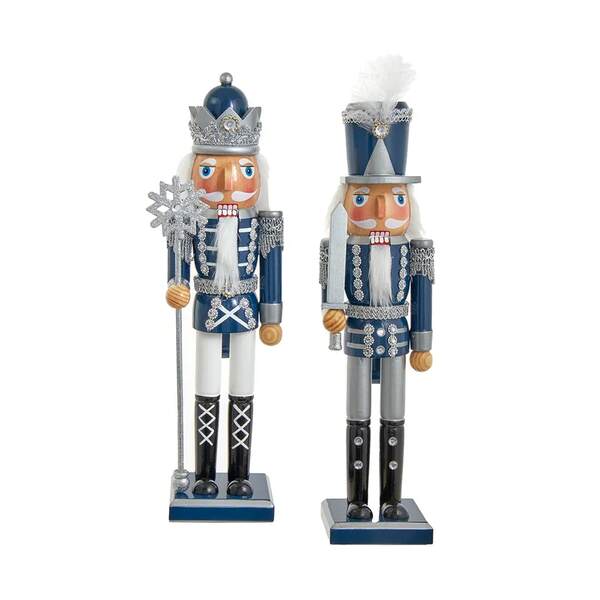 Item 104462 Dark Blue/Silver Nutcracker