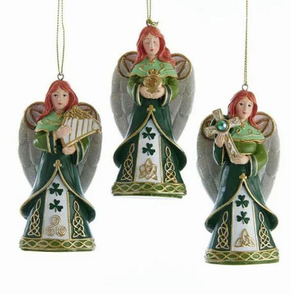 Item 104758  Irish Angel Ornament