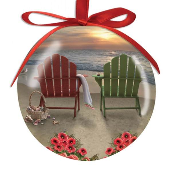 Item 108200 Adirondack Chairs Ball Ornament