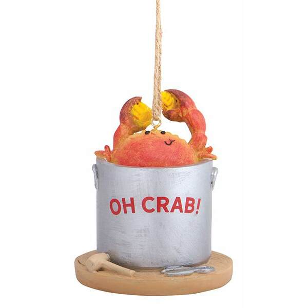 Item 108888 Crab Pot Ornament