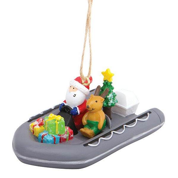 Item 108908 Santa And Friend In Zodiac Ornament