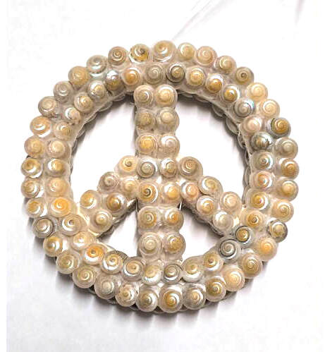 Item 115019 Peace Sign With Pearl Umbonium Ornament