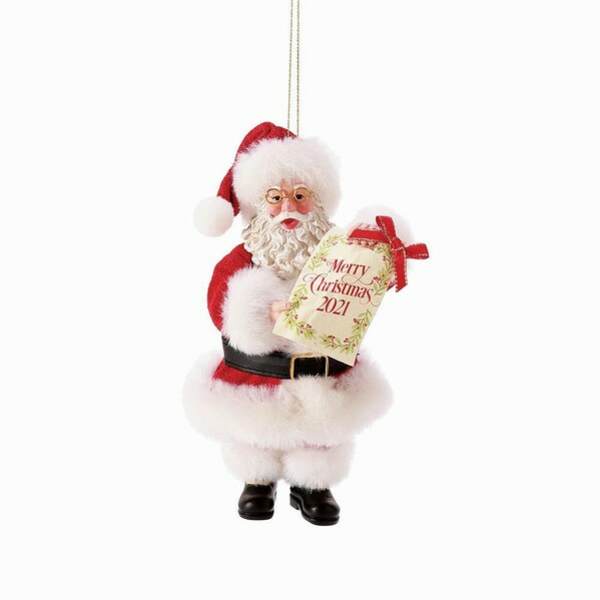 Item 156370 Possible Dreams Santa Merry Christmas 2021 Ornament