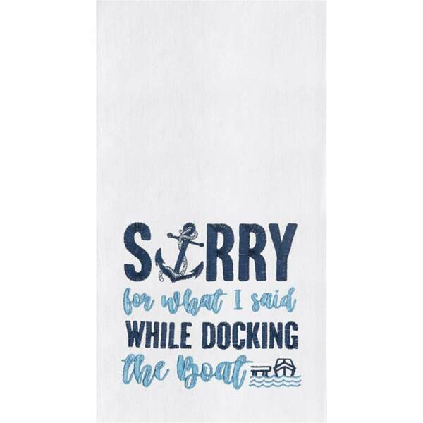 Item 231049 Docking The Boat Kitchen Towel
