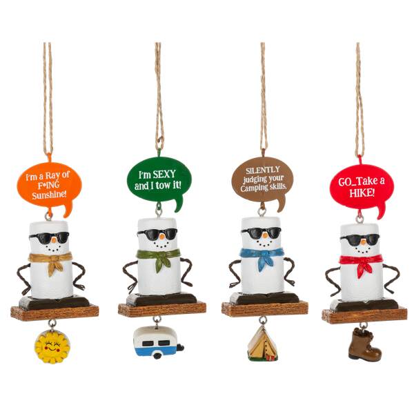 Item 260726 Smores Pun Talk Ornament