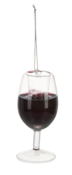 Item 262026 Merry Merlot Wine Glass Ornament