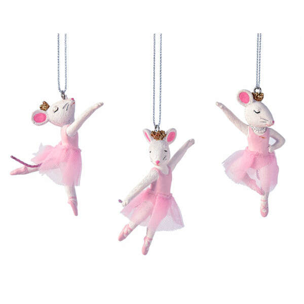 Item 262327 Mouse Ballerina Ornament