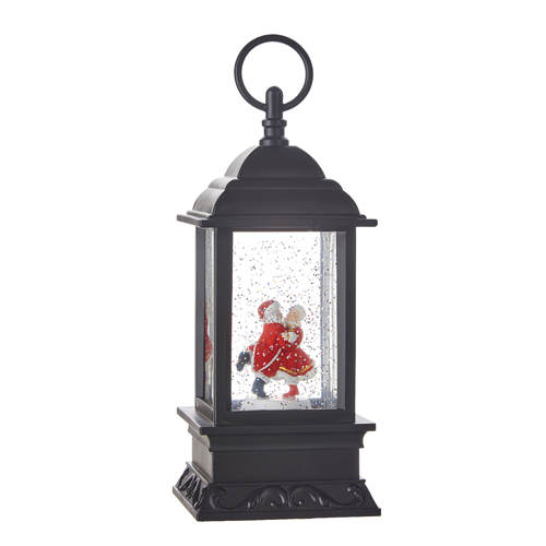 Item 282194 Dancing Santa/Mrs Musical Lighted Lantern