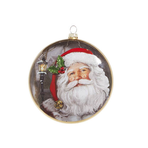 Santa Portrait Disc Ornament - Item 282425 | The Christmas Mouse
