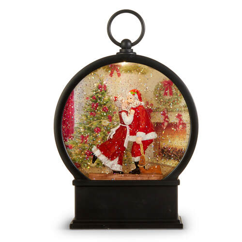 Item 282485 Mrs. Claus Kissing Santa LED Water Lantern
