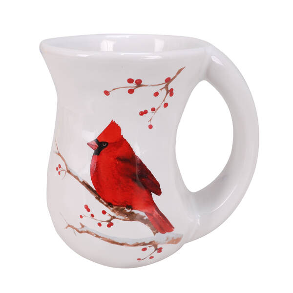 Item 322010 16oz Cardinal And Holly Cozy Mug