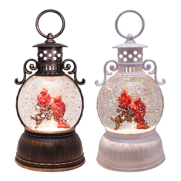 Item 322533 Cardinals Glitter Lantern