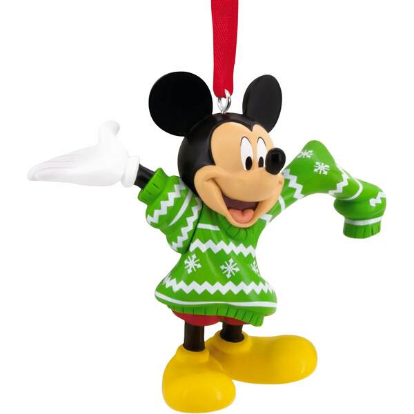 Item 333920 Big Sweater Mickey Ornament