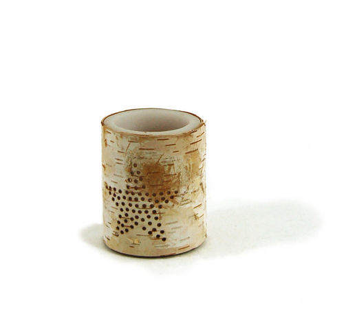 Item 340155 Battery Operated Birch Pillar Candle