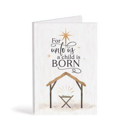 Item 364653 For Unto Us Sign Folding Sign