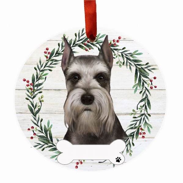 Item 407345 SCHNAUZER WREATH ORNAMENT