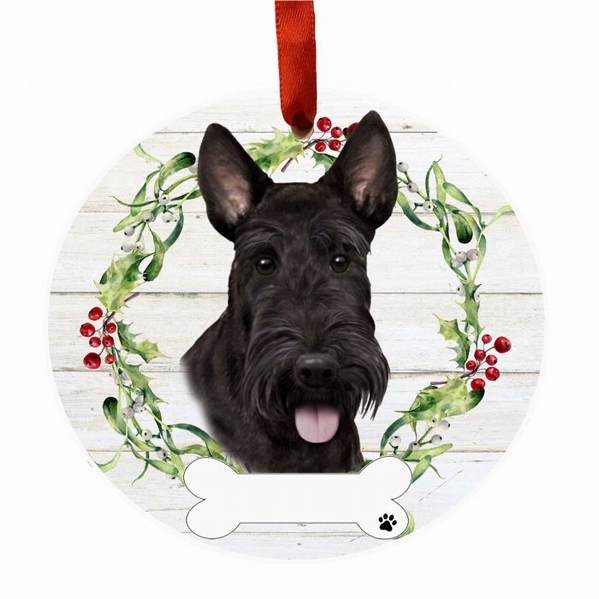 Item 407346 SCOTTISH TERRIER WREATH ORNAMENT