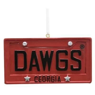Item 416404 University of Georgia Bulldogs License Plate Ornament