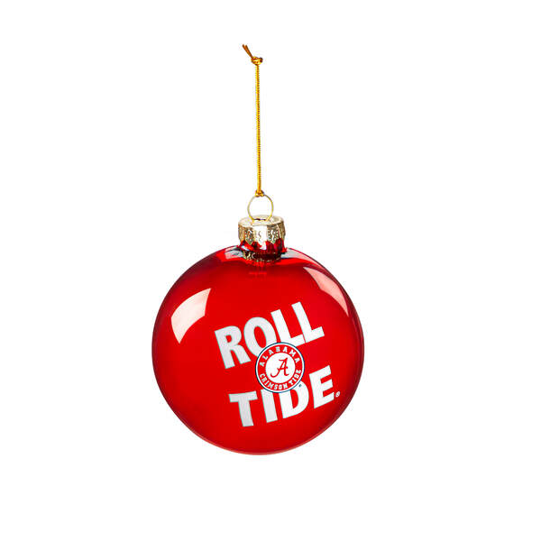 Item 421131 University Of Alabama Glass Ball Ornament