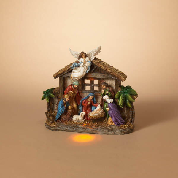 Item 431114 Lighted Nativity Stable