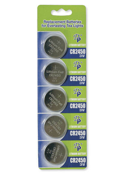 Item 431119 Set of 5 Replacement Tealight Batteries