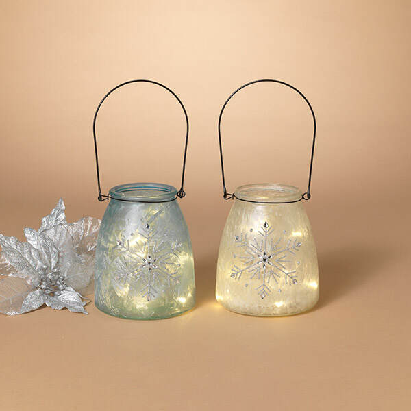 Item 431154 Battery Operated Lighted Glass Holiday