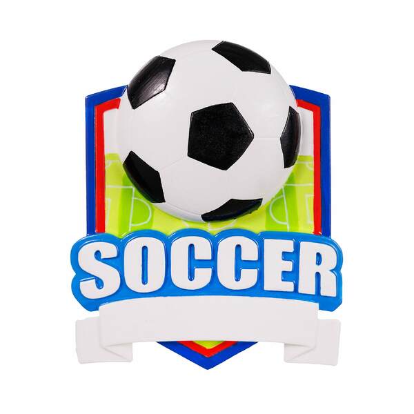 Item 459643 Soccer Sheild Ornament