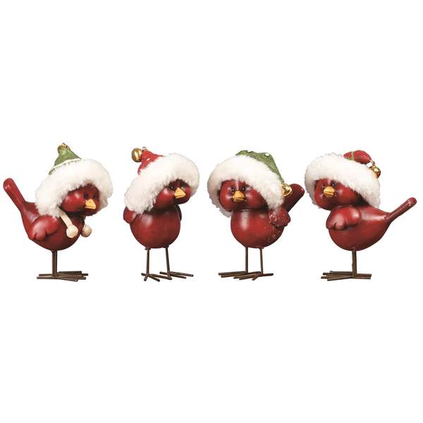 Item 501025 Holiday Hat Bird Figures