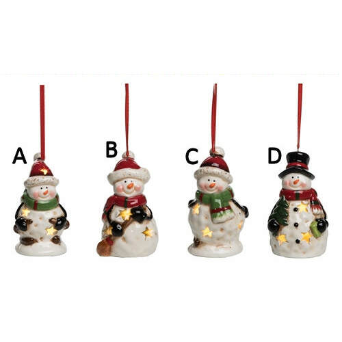 Item 501582 Light Up Snowman Ornament