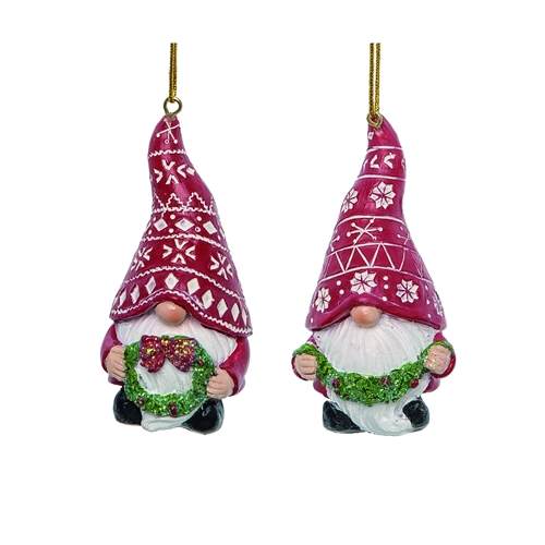 Item 501913 Fair Isle Gnome Ornament