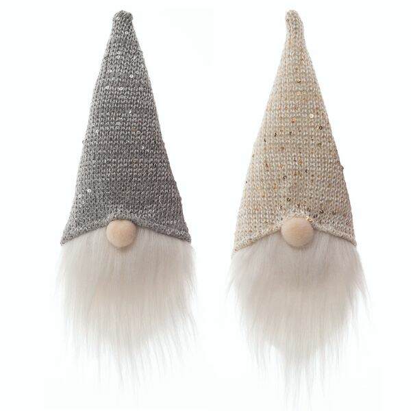 Item 502034 Fabric Glitz Gnome Ornament