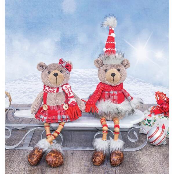 Item 509146 Christmas Bear Button Leg