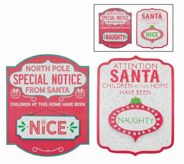 Item 509382 Naughty/Nice Special Sign