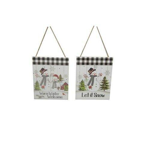 Item 516567 Snowman Ornament Sign