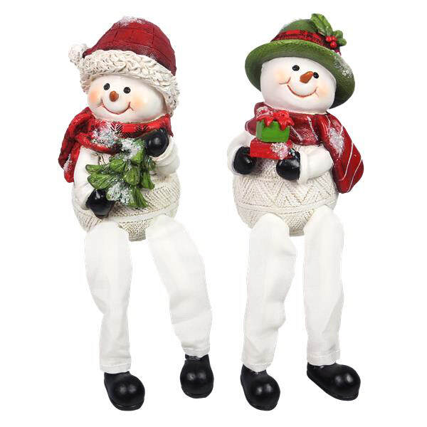 Item 601170 Snowman With Fabric Legs