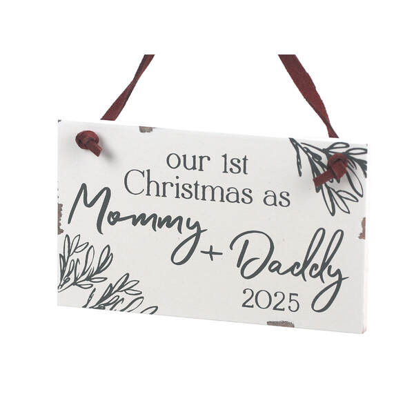 Item 609048 Our 1st Mommy and Daddy 2025 Chippy Ornament