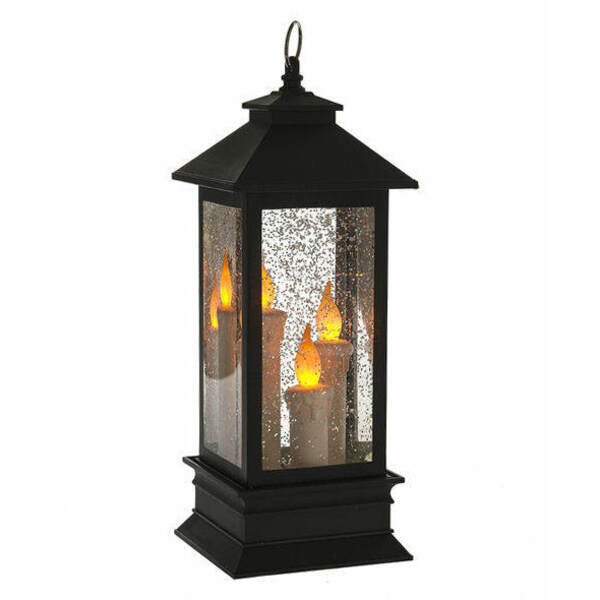 Item 801005 Lighted Candle Shimmer Lantern 