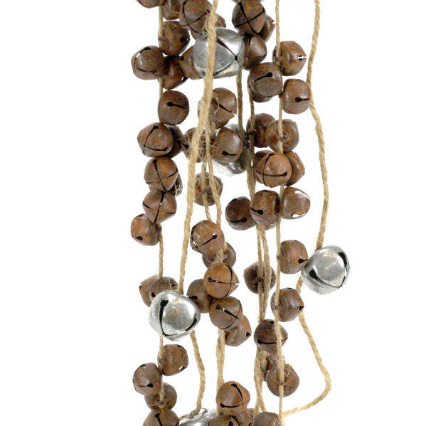 Item 815021 6 Foot Rusty Jingle Bell Garland