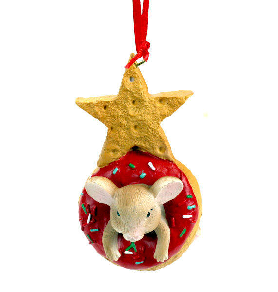 Item 833014 Donut Tree With Mouse Ornament
