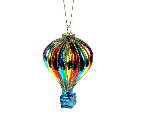 Item 844040 Rainbow Hot Air Balloon Ornament
