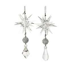 Item 100754 thumbnail Acrylic Clear Silver Dangle Ornament