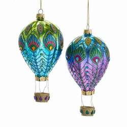 Thumbnail Peacock Hot Air Balloon Ornament