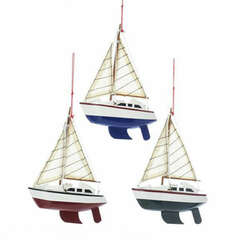 Item 100818 Yacht Ornament