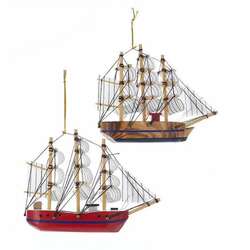 Item 100855 Schooner Boat Ornament