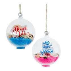 Item 100944 thumbnail Glass Beach Sand Ball Ornament