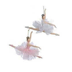 Item 100963 White/Pink Ballerina Ornament