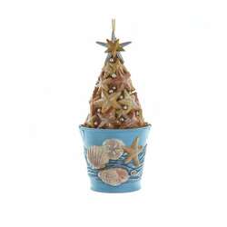 Item 101149 thumbnail Coastal Bucket Of Starfish With Sand Ornament